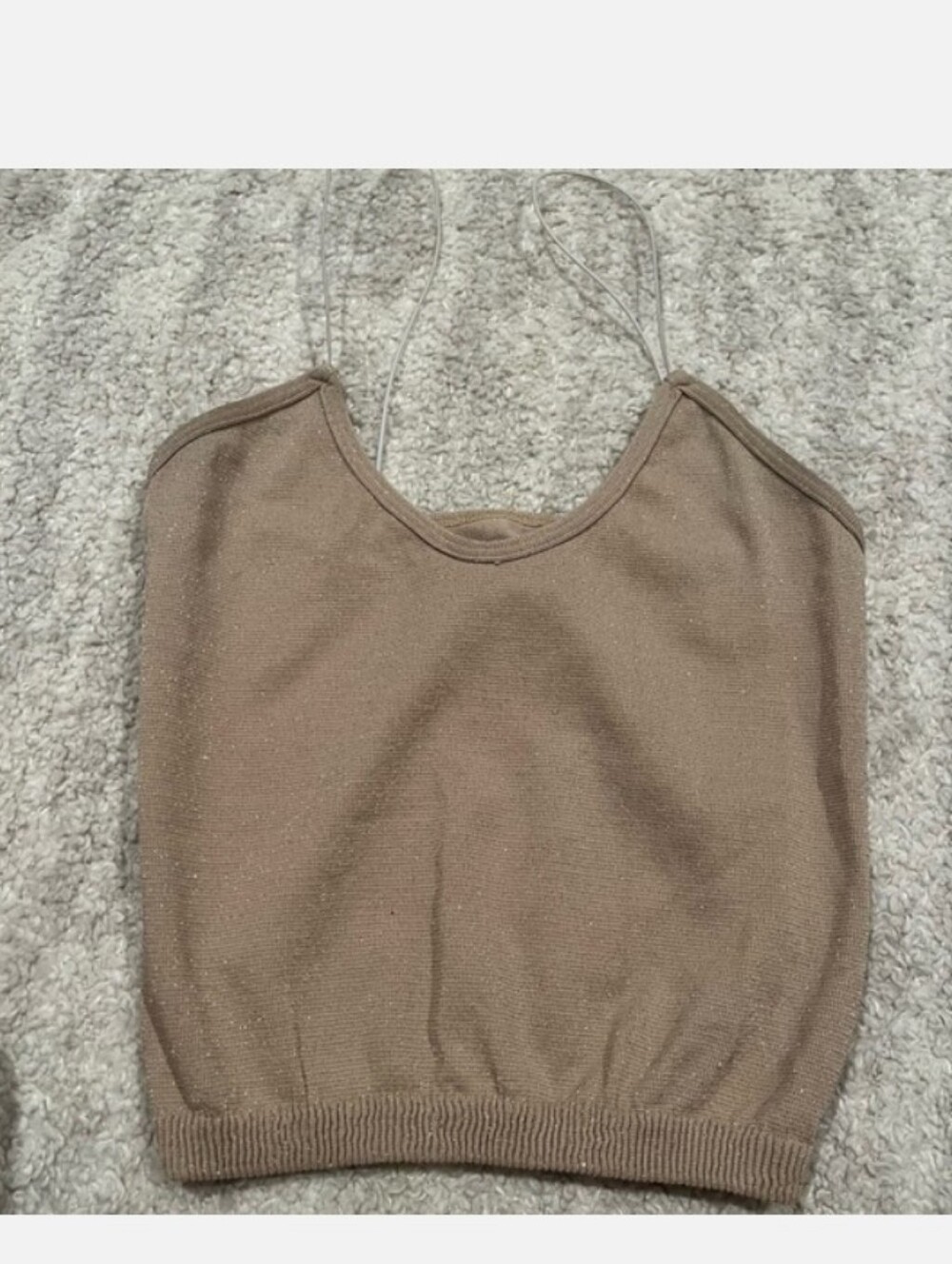 Free People Extra Small Gold Spaghetti Strap Crop Knit Top XS Metallic 


Adorab - Picture 2 of 3